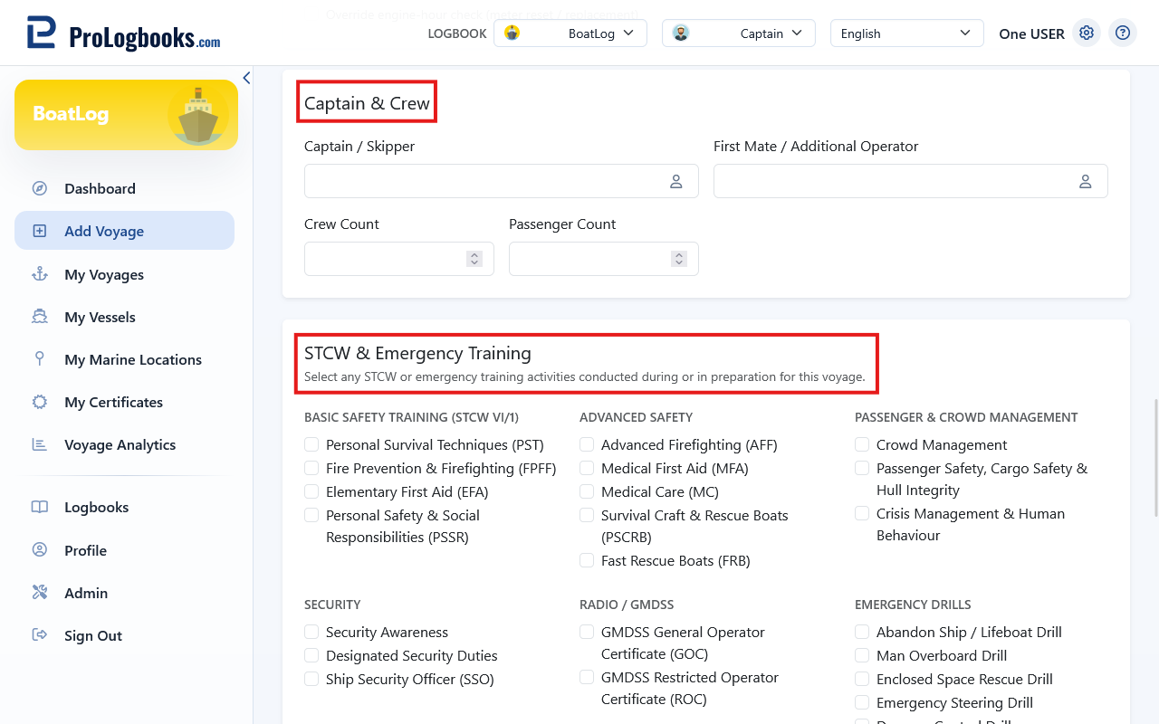 Add people, training, and conditions