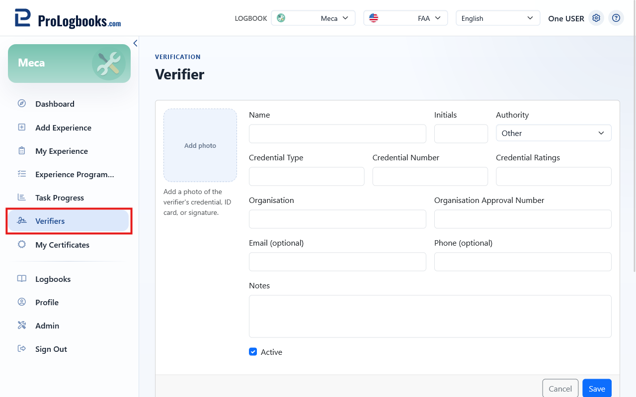 Create a verifier